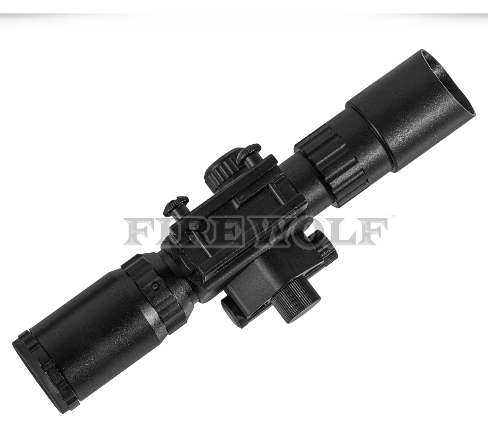 40070 Firewolf New M-3.5-10X40IR Red Laser Integrated cross-dot Split Red and Green Light Sight details Picture