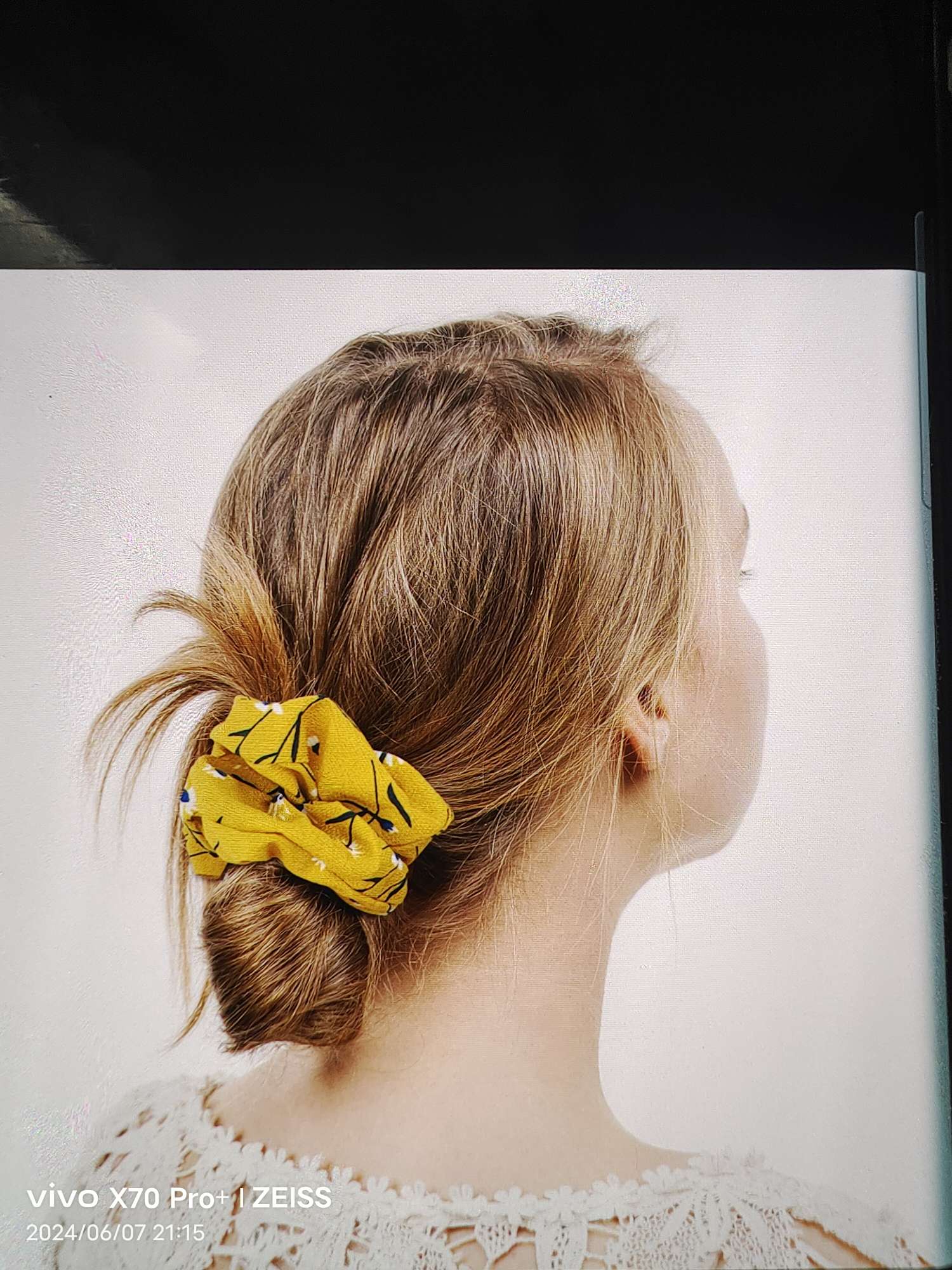 Cross-border Japanese and Korean fresh and clean spring and summer chiffon hair rings, women's hair ties, Binhan accessories, hair accessories detail image 2