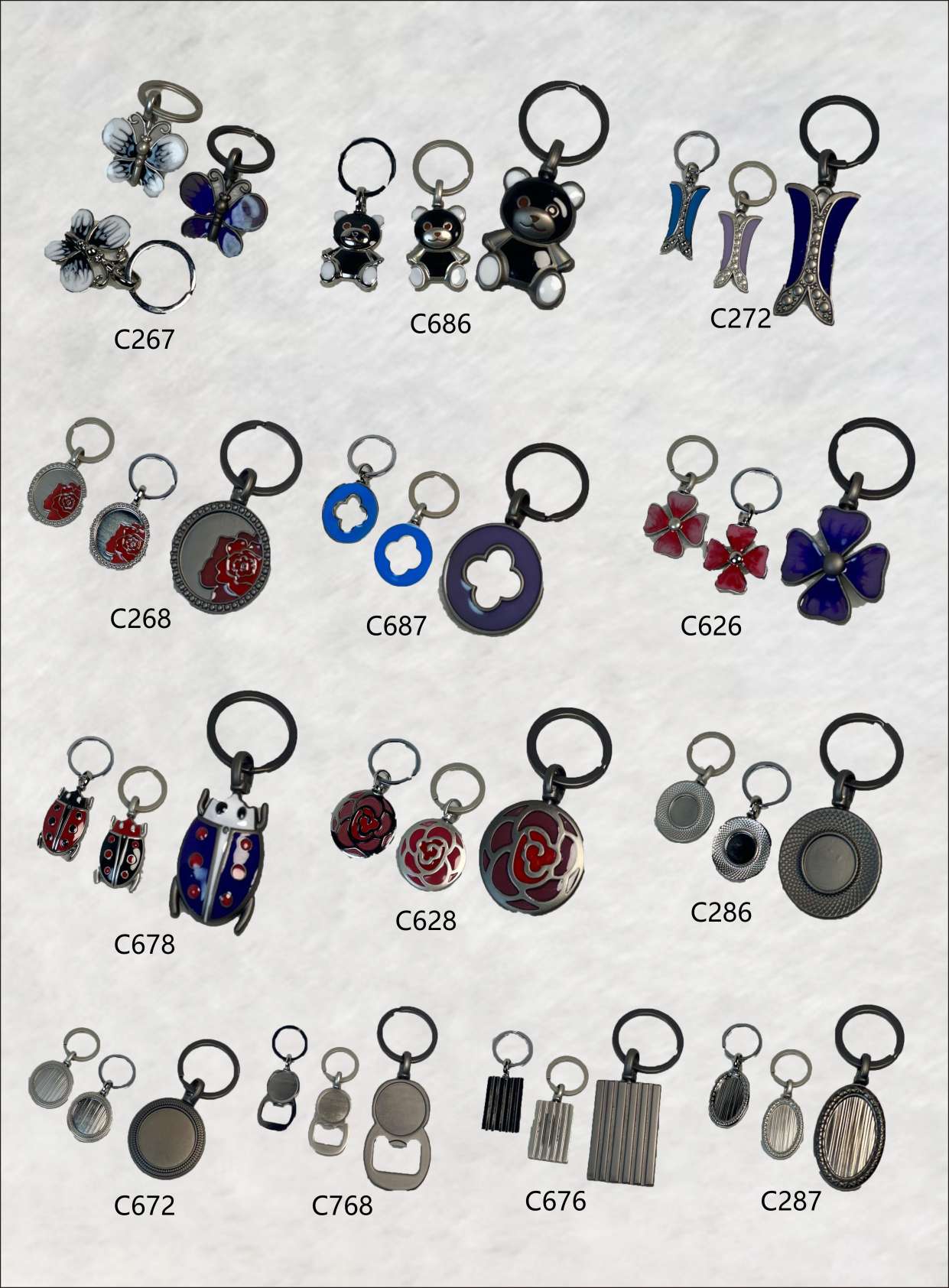 High-end alloy key chain for key pendants detail image 5