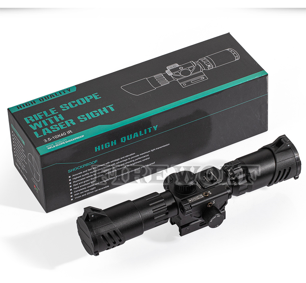 40070 Firewolf New M-3.5-10X40IR Red Laser Integrated cross-dot Split Red and Green Light Sight Item Picture