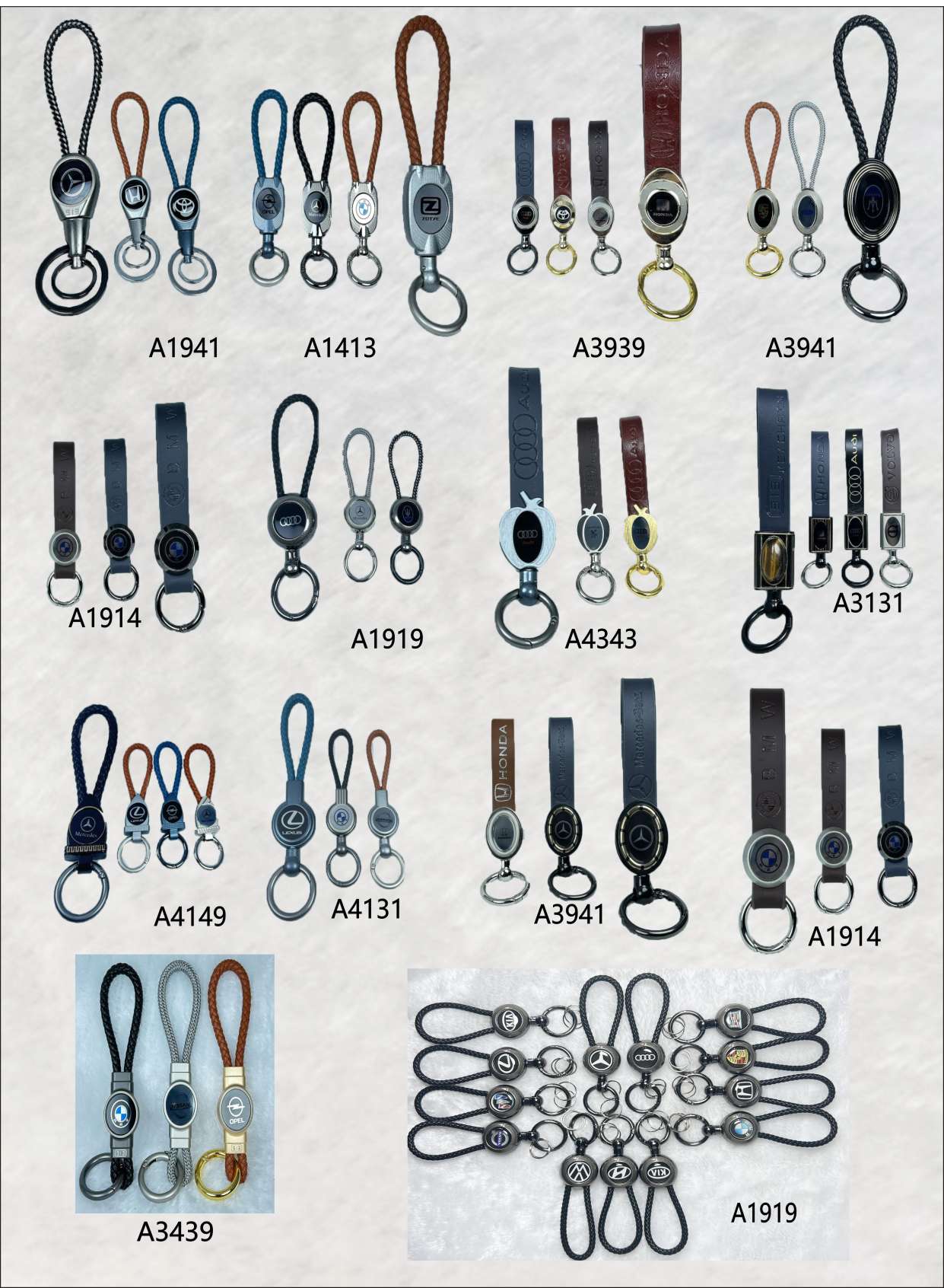 High-end alloy key chain for key pendants Application Scenario