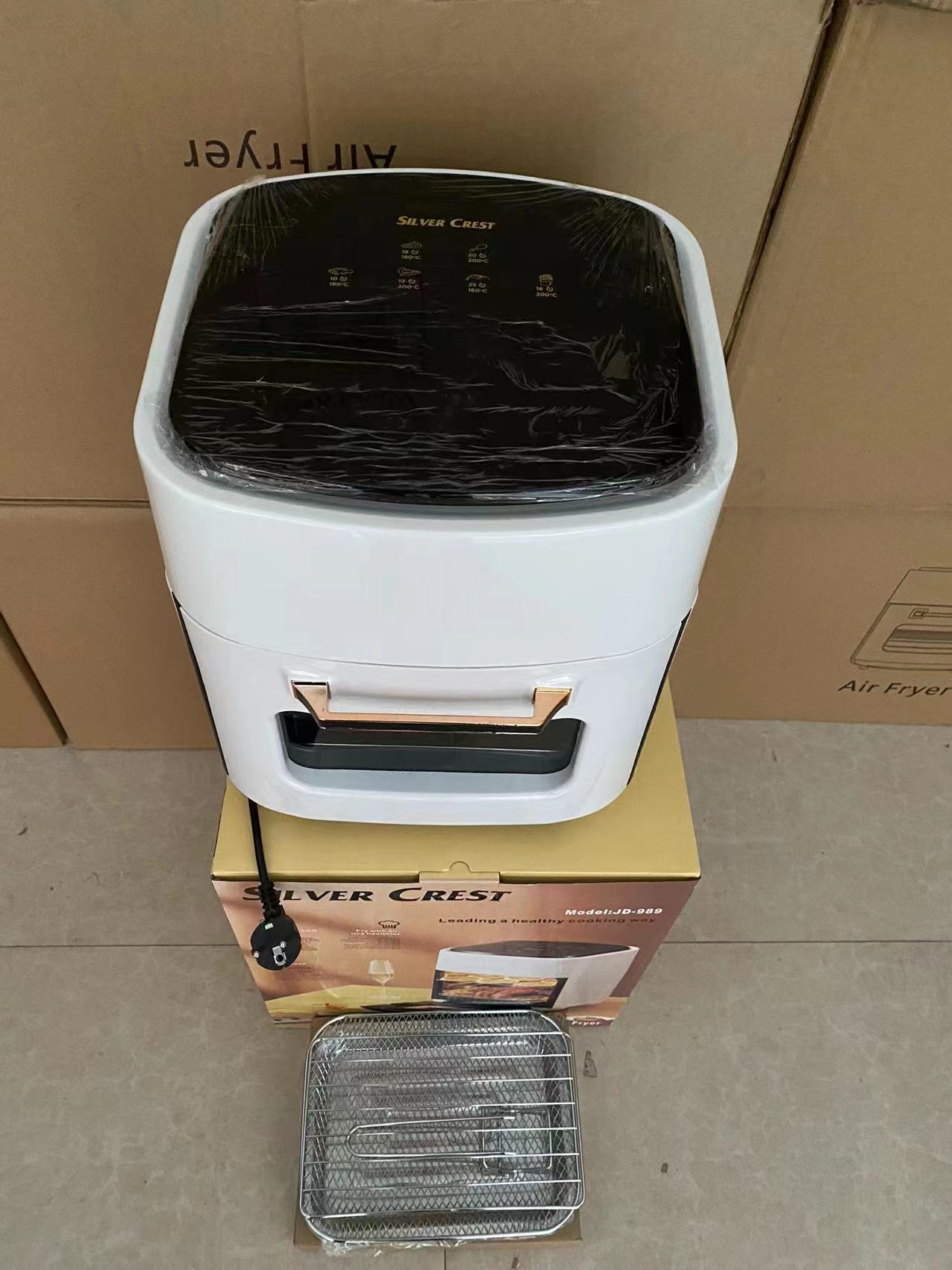 15L touch screen smart smokeless electric oil-free energy-saving oven air fryer Item Picture