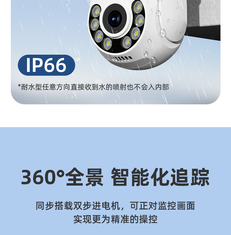 ORO 户外360度无死角监控摄像头手机远程监控器高清夜视摄影wifi网络录像机详情8