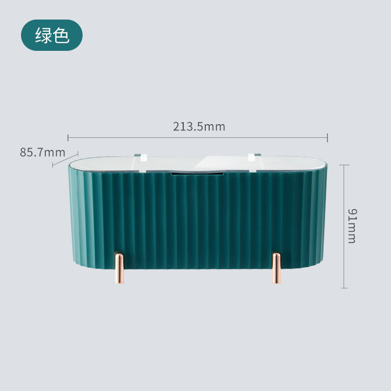 L40-LSHZ123 Makeup brush storage, dust-proof lipstick, loose powder brush bucket, dressing table shelf, cosmetics storage Application Scenario