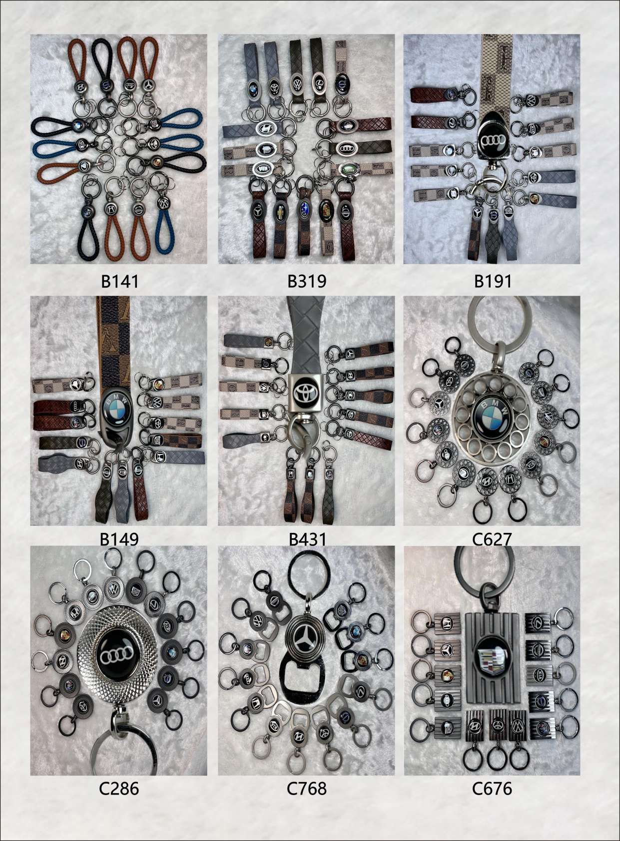 High-end alloy key chain for key pendants details Picture