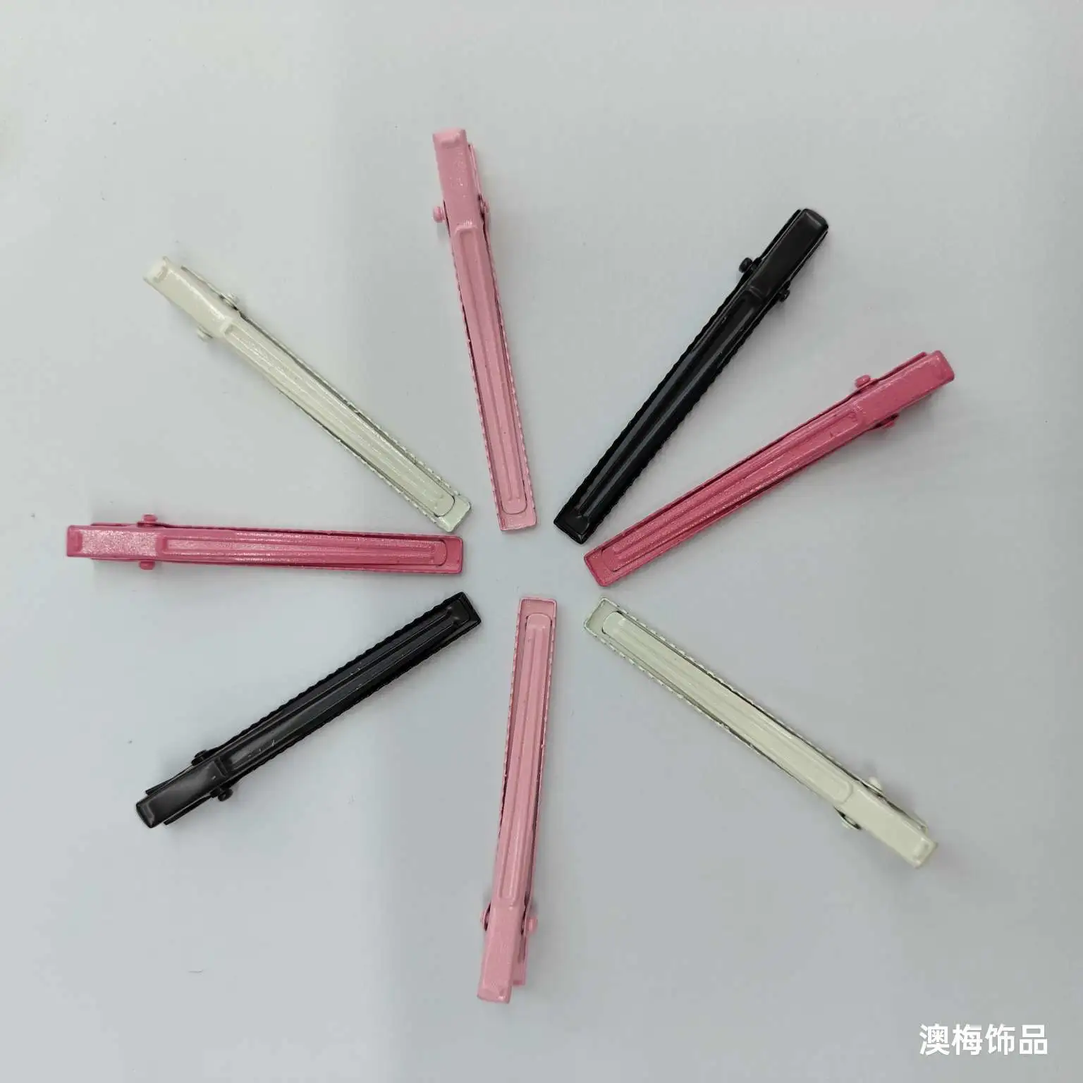 Creative acetate board headwear and hair accessory set, high-end hair clips, grabbers, women's accessories, simple and fashionable hair accessories, new straight clips, 6CM straight clips, side clips, handcrafted metal accessories, bottom clips, di detail image 5