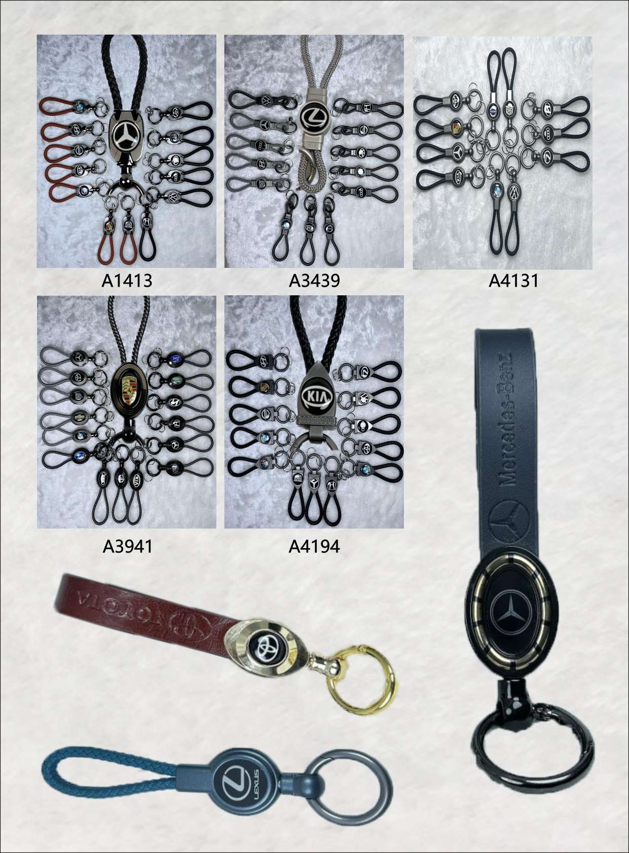 High-end alloy key chain for key pendants Item Picture