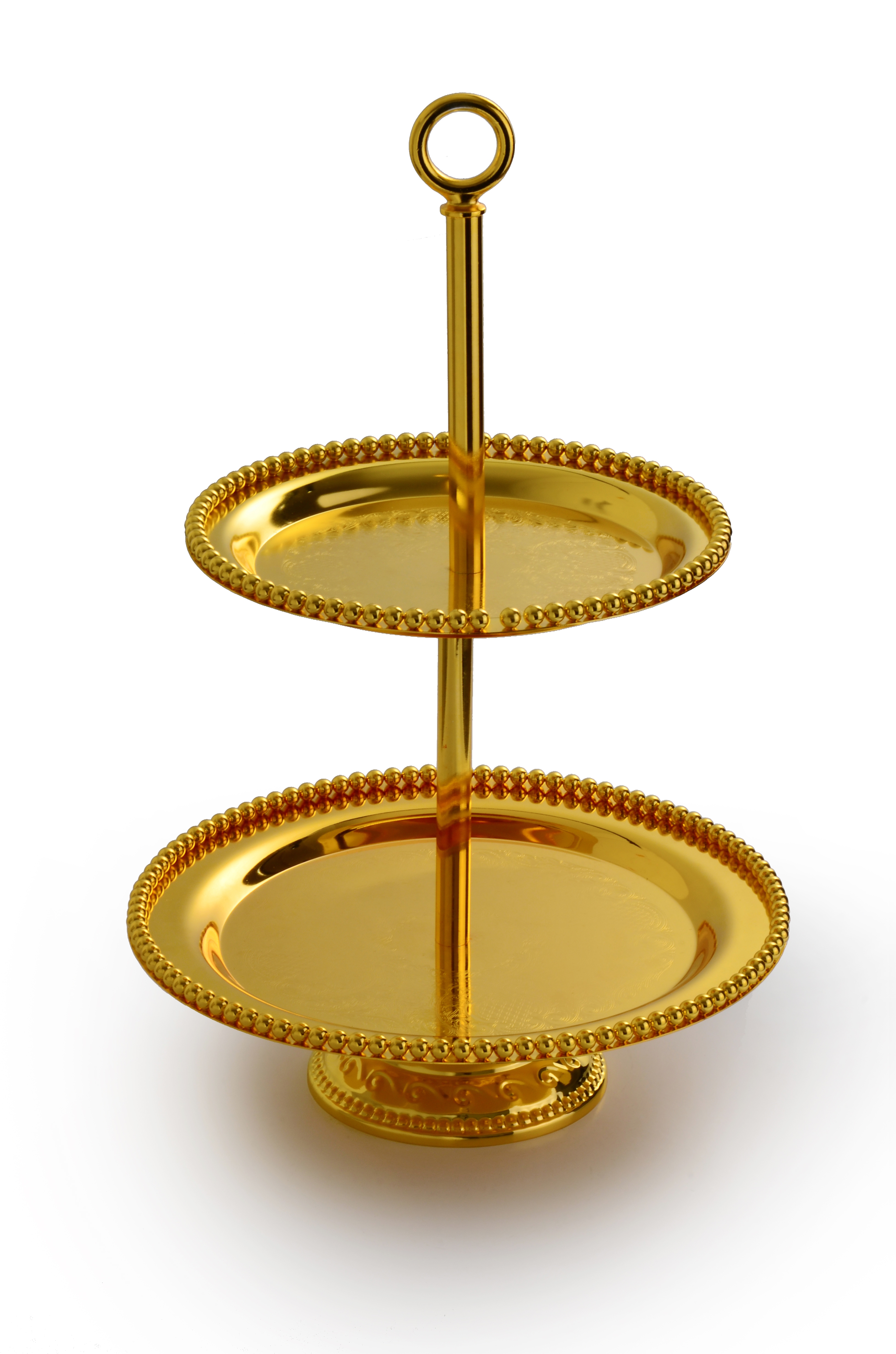 8-inch and 10-inch two-layer dessert and pastry platters, afternoon tea, party and banquet fruit platters