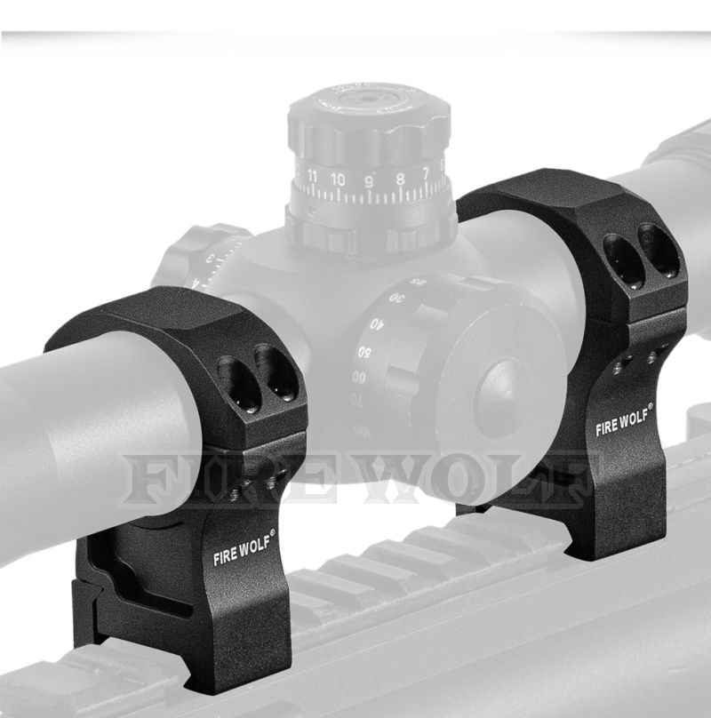 330198 Fire wolf 火狼 高品质7075材质瞄准器夹具30mm超高宽支架20mm 望远镜瞄夹具详情10