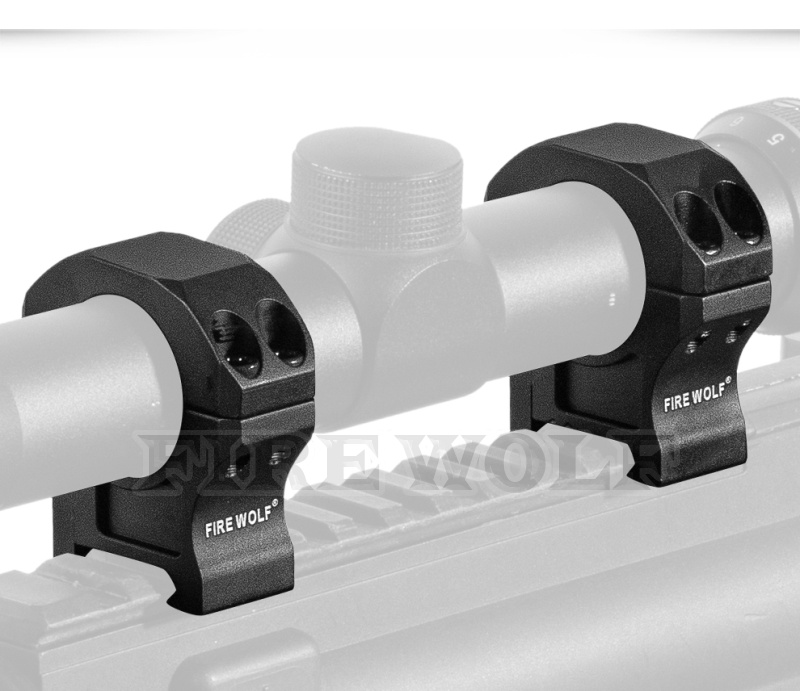 330194 Fire wolf 火狼 高品质7075材质瞄准器夹具25.4mm中宽支架20mm 望远镜瞄夹具详情11