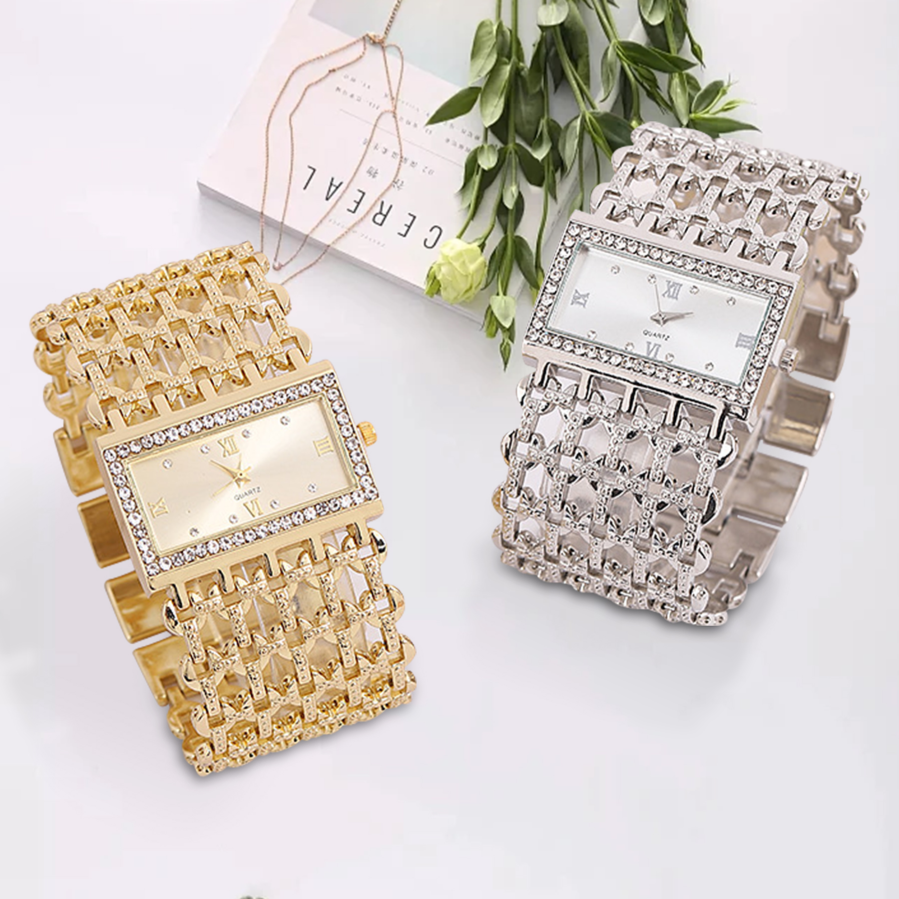 Explosive Hollow Watch on Wrist Styling