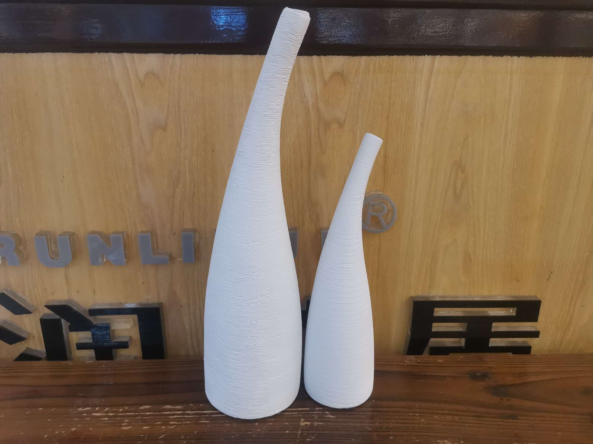 Brushed vases, large and small sizes, individual selling price