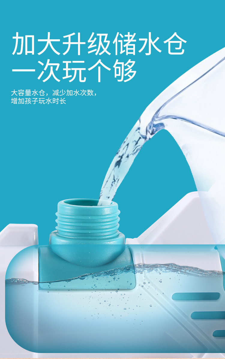 跨境热卖水枪玩具男孩女孩夏天对战水战夏日儿童大童3-14岁超大号加特林抽拉式打气水枪童年玩伴送礼佳品详情9