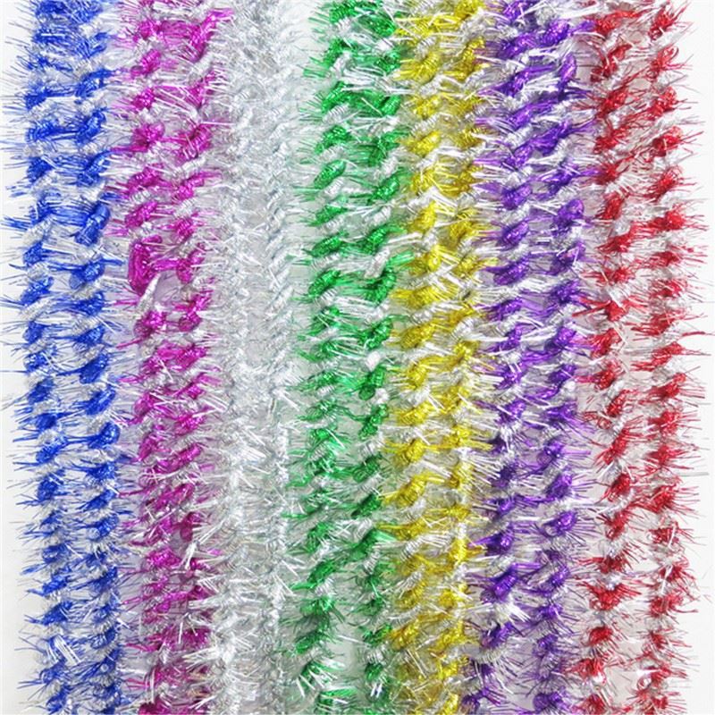 New Christmas 2 Meters Wool Ribbon Double Dragon Ribbon Classroom Kindergarten Decorated Shop Christmas Decoration Specification drawing