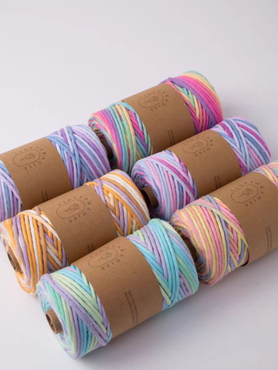 4mm crescendo color única cuerda cuerda de tapicería diy cuerda tejida a mano 300g un rollo de 90 metros details Picture