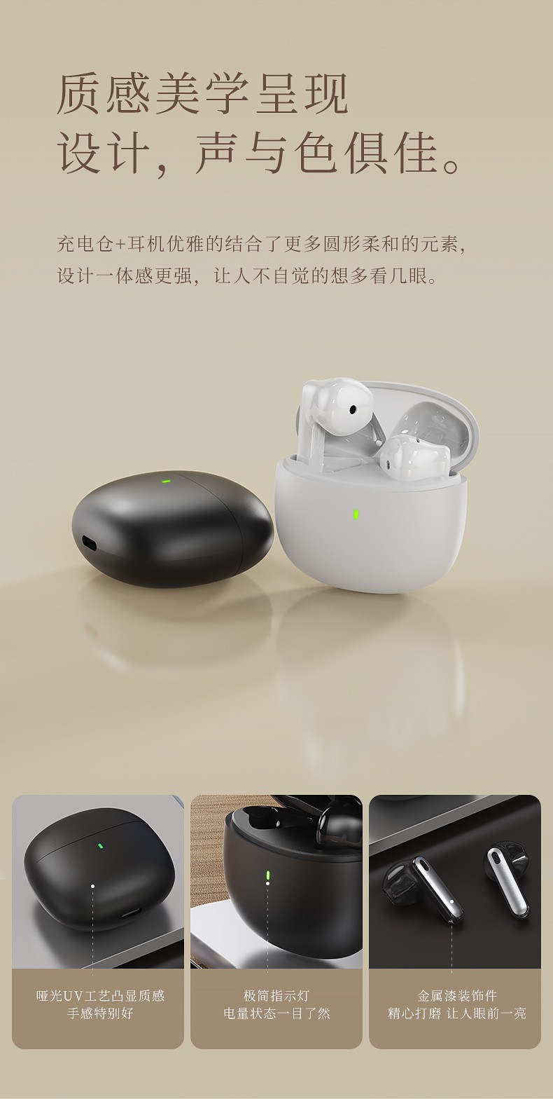 跨境爆款私模耳机y60真无线蓝牙耳机TWS立体声HiFi音质超长续航详情3