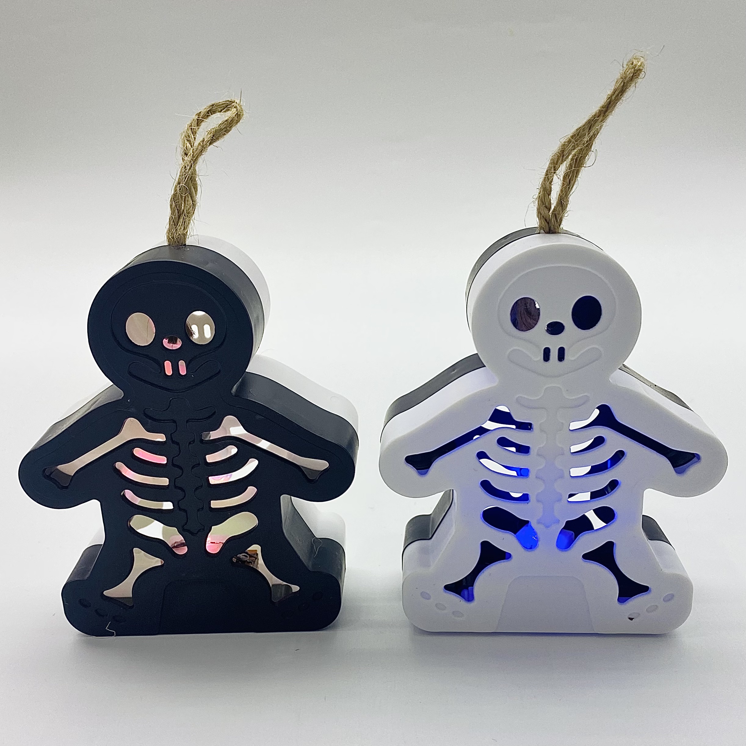 万圣节装饰摆件 鬼节装饰灯 骷髅骨架挂灯 场景装饰摆件 桌面氛围摆件详情图5