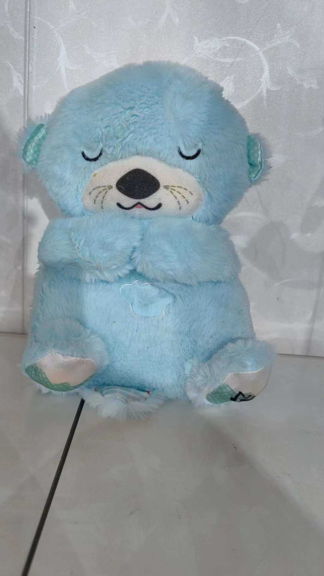 Breathing bear Otter plush toy, baby and children's soothing and companion music doll, cross-border manufacturer in stock Item Picture
