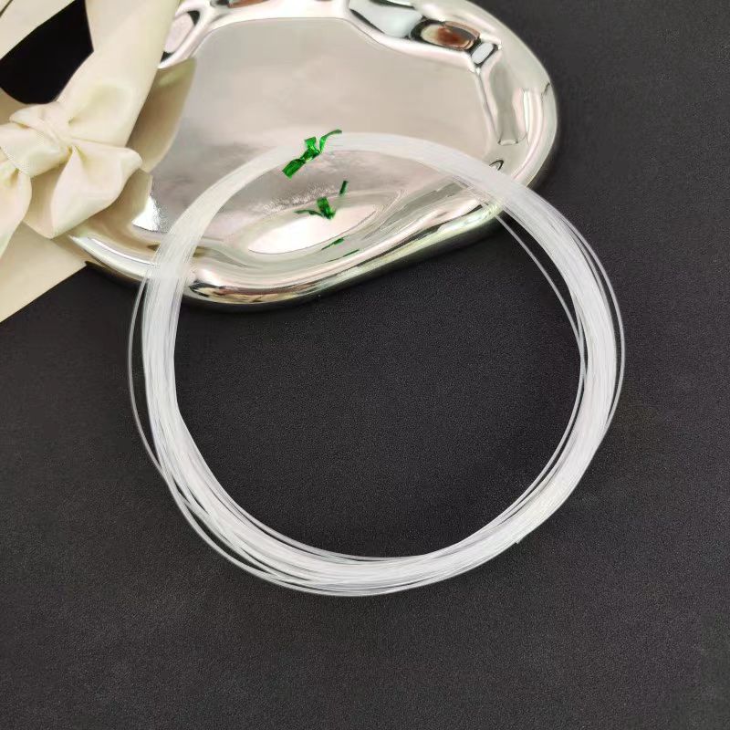 Hilo de pesca con cuentas hilo de pesca sin estiramiento hilo de pesca transparente hilo diy hecho a mano cuerda con cuentas collar cuerda Specification image