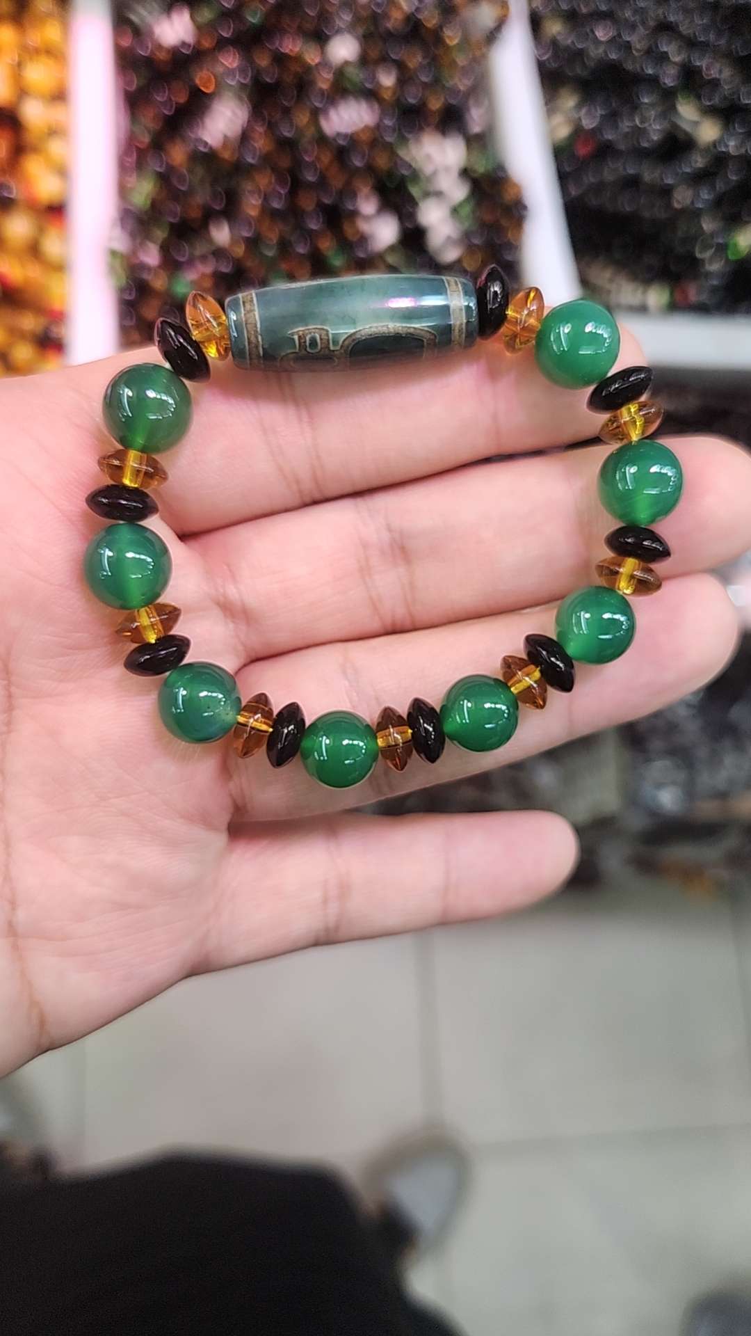 生哥玛瑙手链 diy手链 玛瑙天珠手链 女士小手链