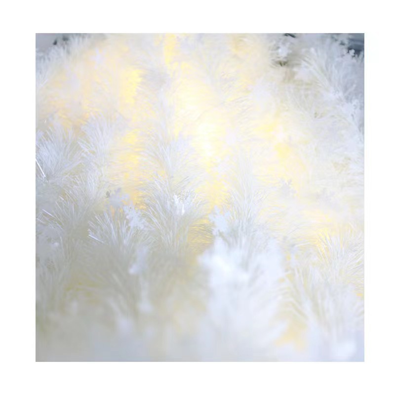 Yongtai Christmas Sliver New Holiday Party Decoration Bar Shopping Mall Hotel Christmas Layout 2 Meters Thick White Snowflake Sliver Color Ribbon Rain Light Color Strip Item Picture