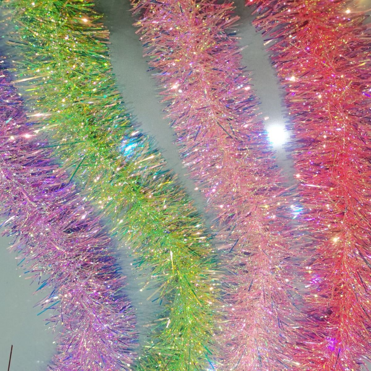 Colorful Laser Ribbon Colorful Ribbon Birthday Party Decoration Photo Shoot Props Laser Ribbon Hair Root details Picture