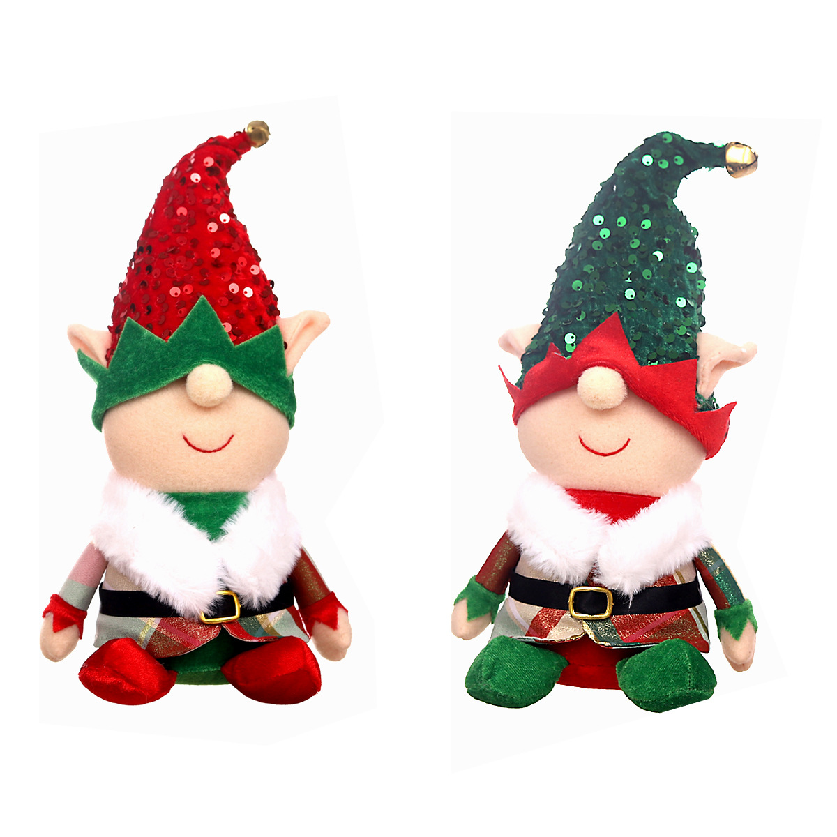 小小光圣诞新品  圣诞节装饰品  无脸娃娃公仔摆件 精灵玩偶 侏儒地精摆饰 桌面装扮道具详情图6