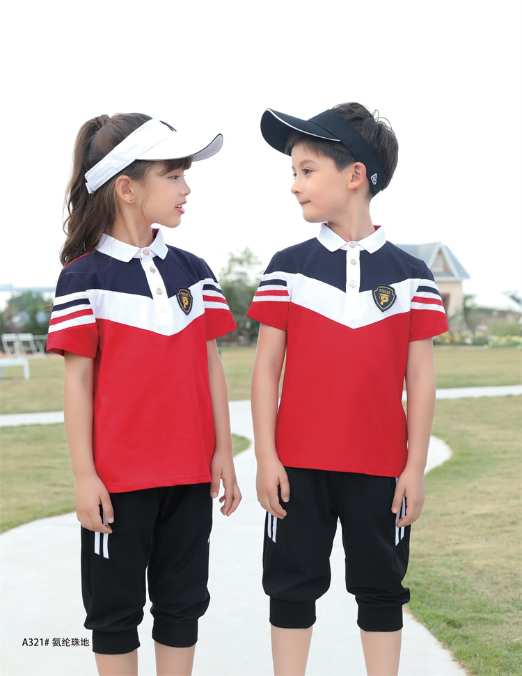 Customized wholesale school uniforms for both boys and girls, with customizable logos available Specification drawing