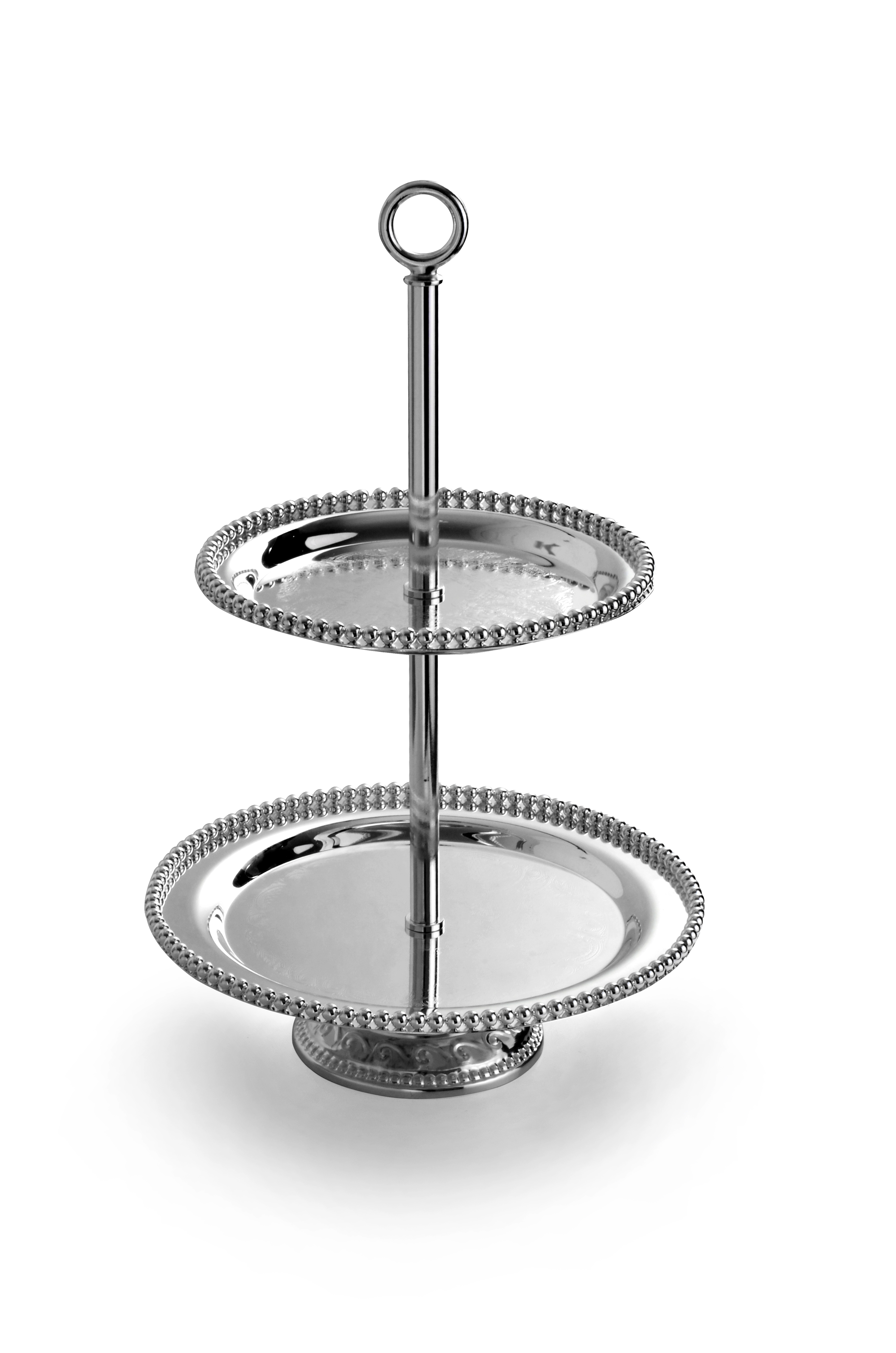 8-inch and 10-inch two-layer dessert and pastry platters, afternoon tea, party and banquet fruit platters details Picture