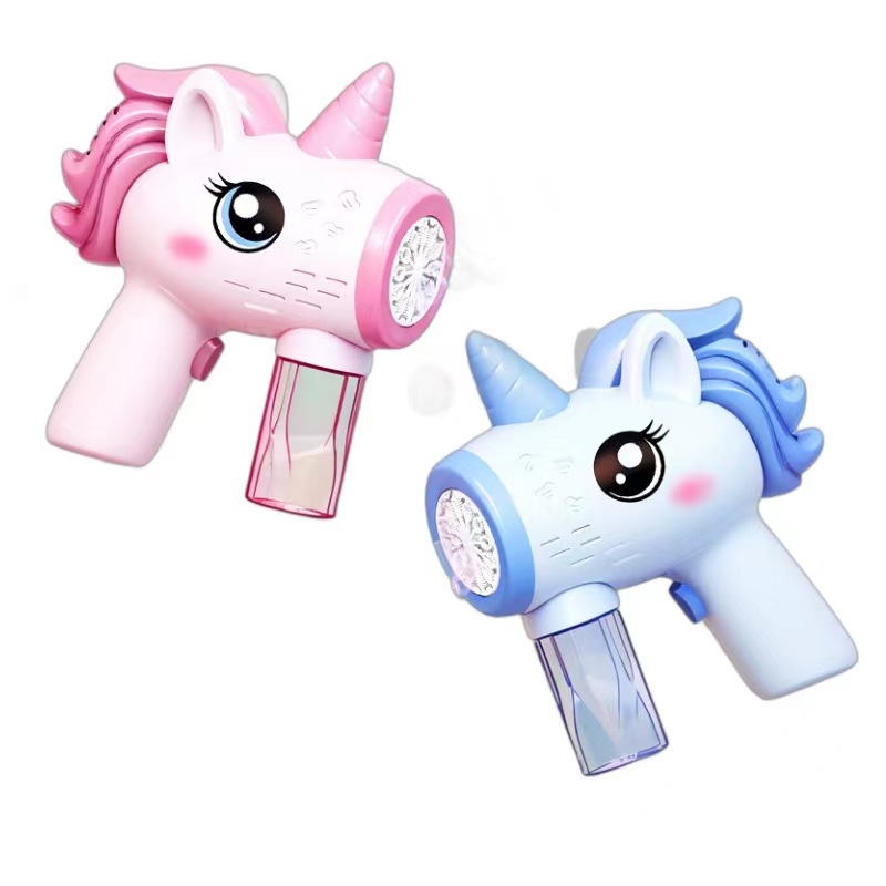 The new Unicorn bubble motor is a popular children's bubble toy details Picture