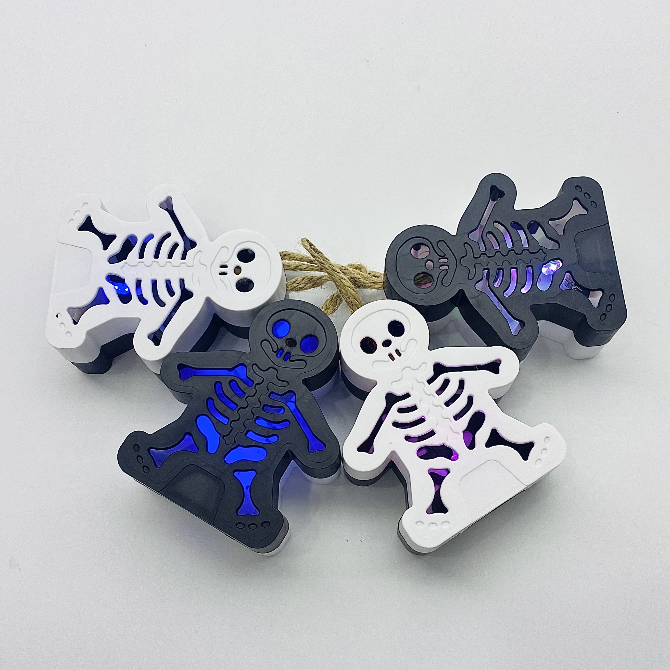 万圣节装饰摆件 鬼节装饰灯 骷髅骨架挂灯 场景装饰摆件 桌面氛围摆件详情7