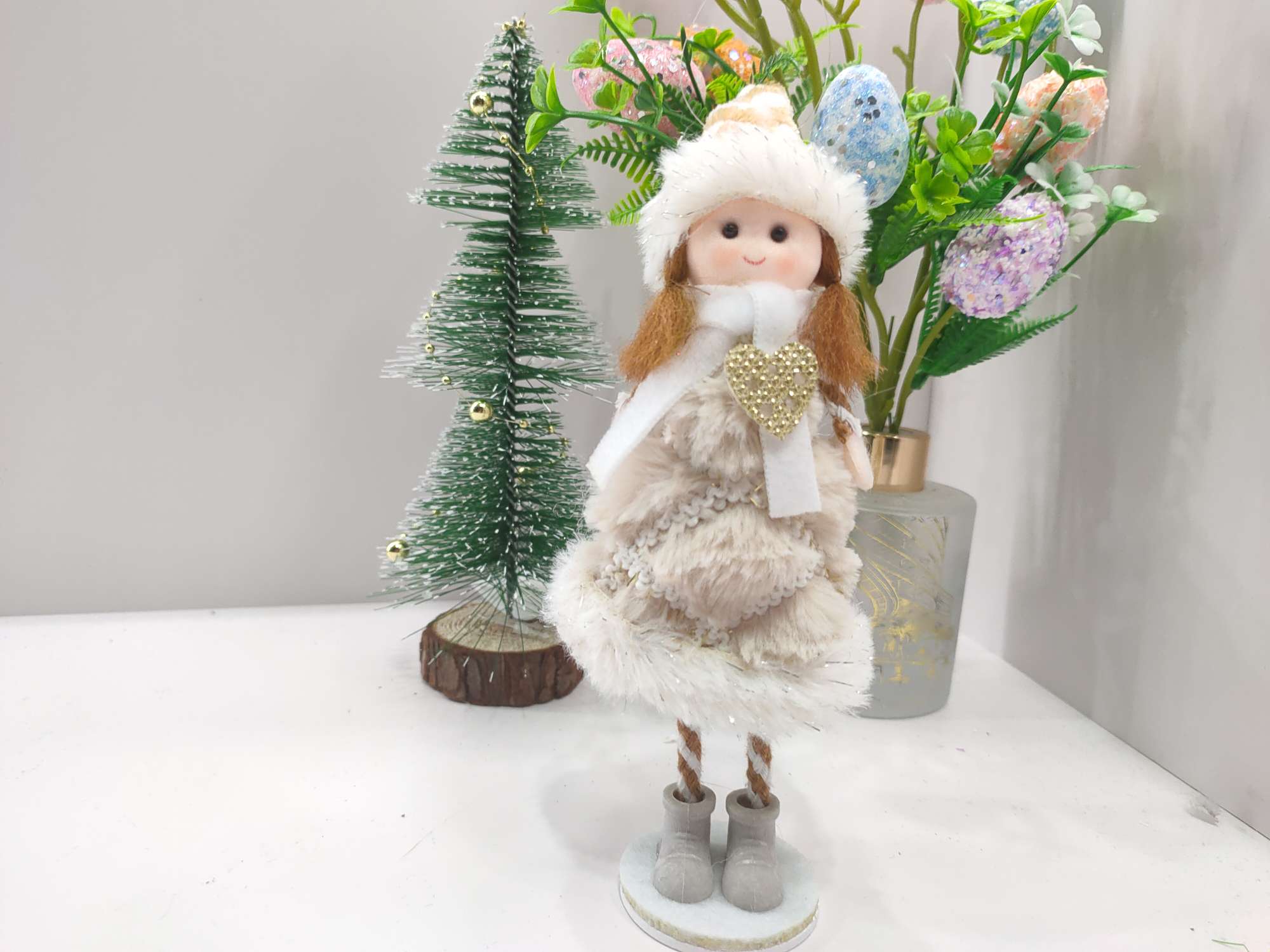 跨境新款圣诞可爱雪人麋 鹿老人儿童玩偶礼物 场景布置 圣诞装饰