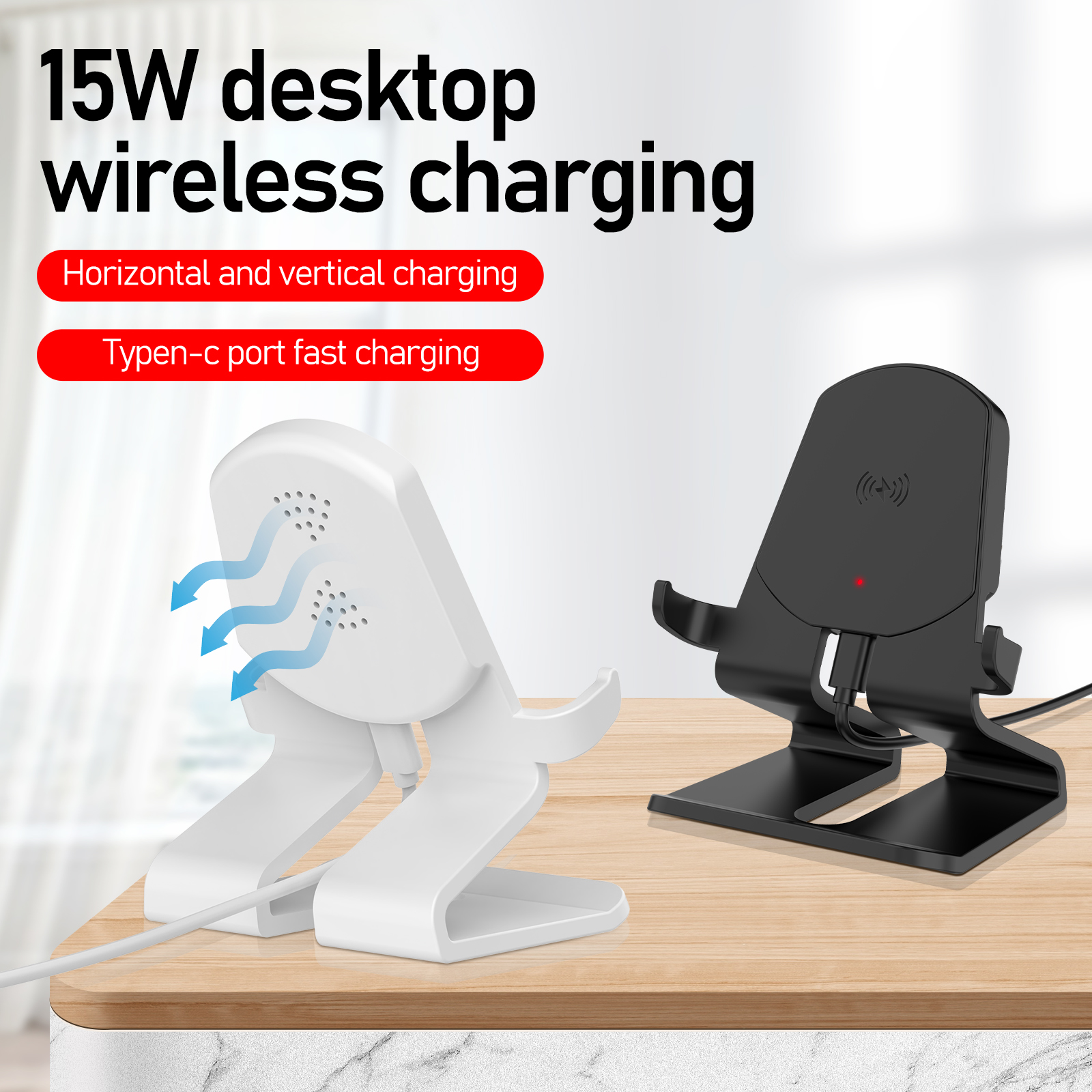 Desktop stand wireless charging 15W desktop stand Item Picture