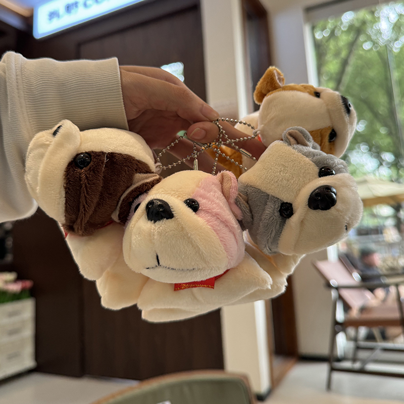 Cute Papa Dog plush toy pendant, small Shapi dog figurine, girls' bag pendant, clothing pendant, gift Item Picture