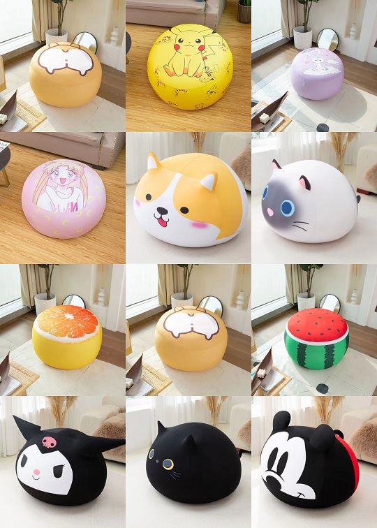 Animal seat cushion cartoon irregular-shaped pillow