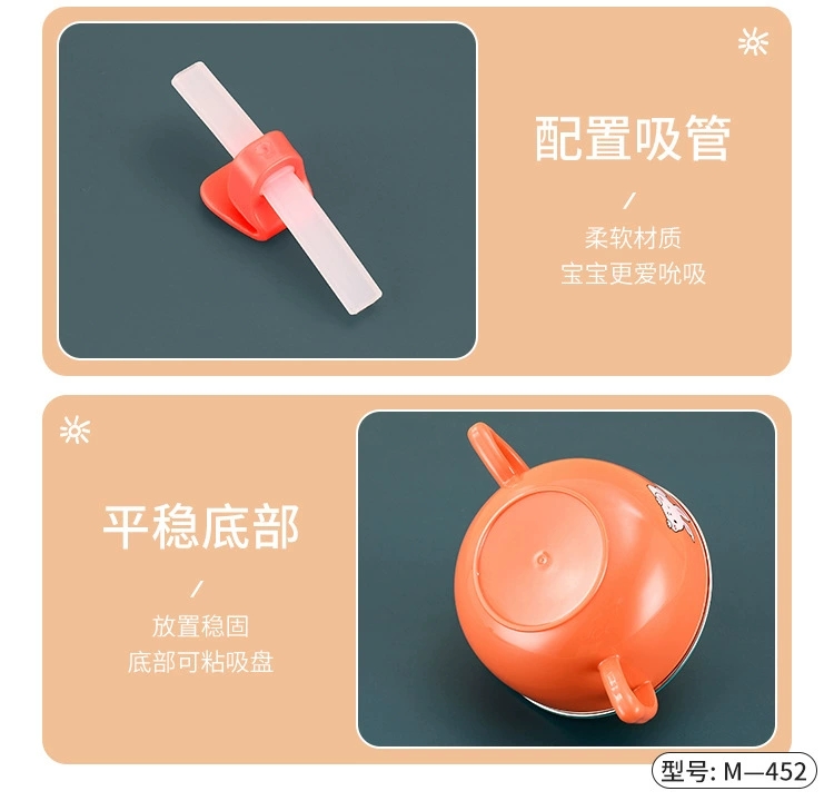 L85-M-452 316 stainless steel children's insulated lunch box, cartoon sealed rice bowl with suction cup, water-filled insulated bowl detail image 12