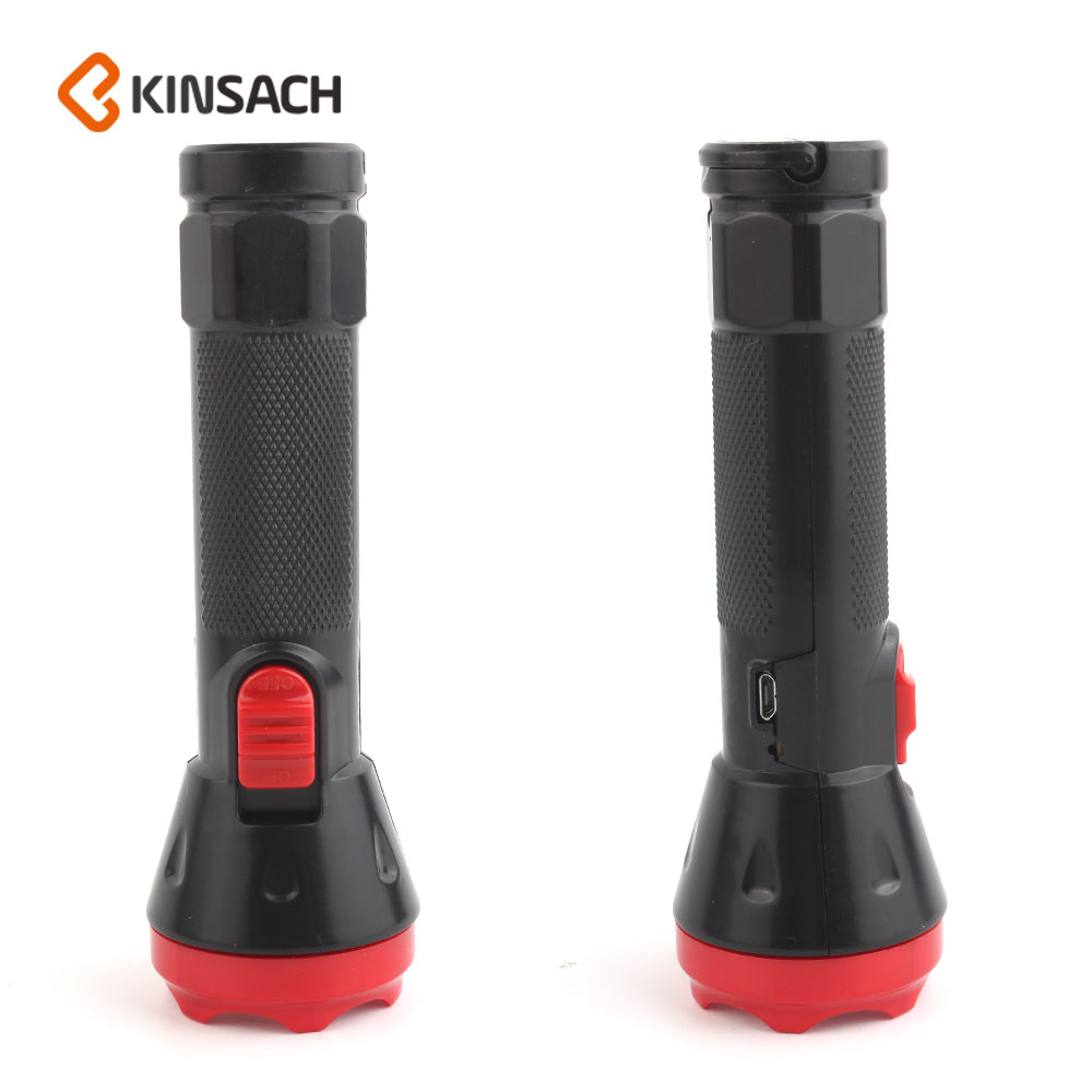 KINSACA星之源 USB充电塑料手电筒