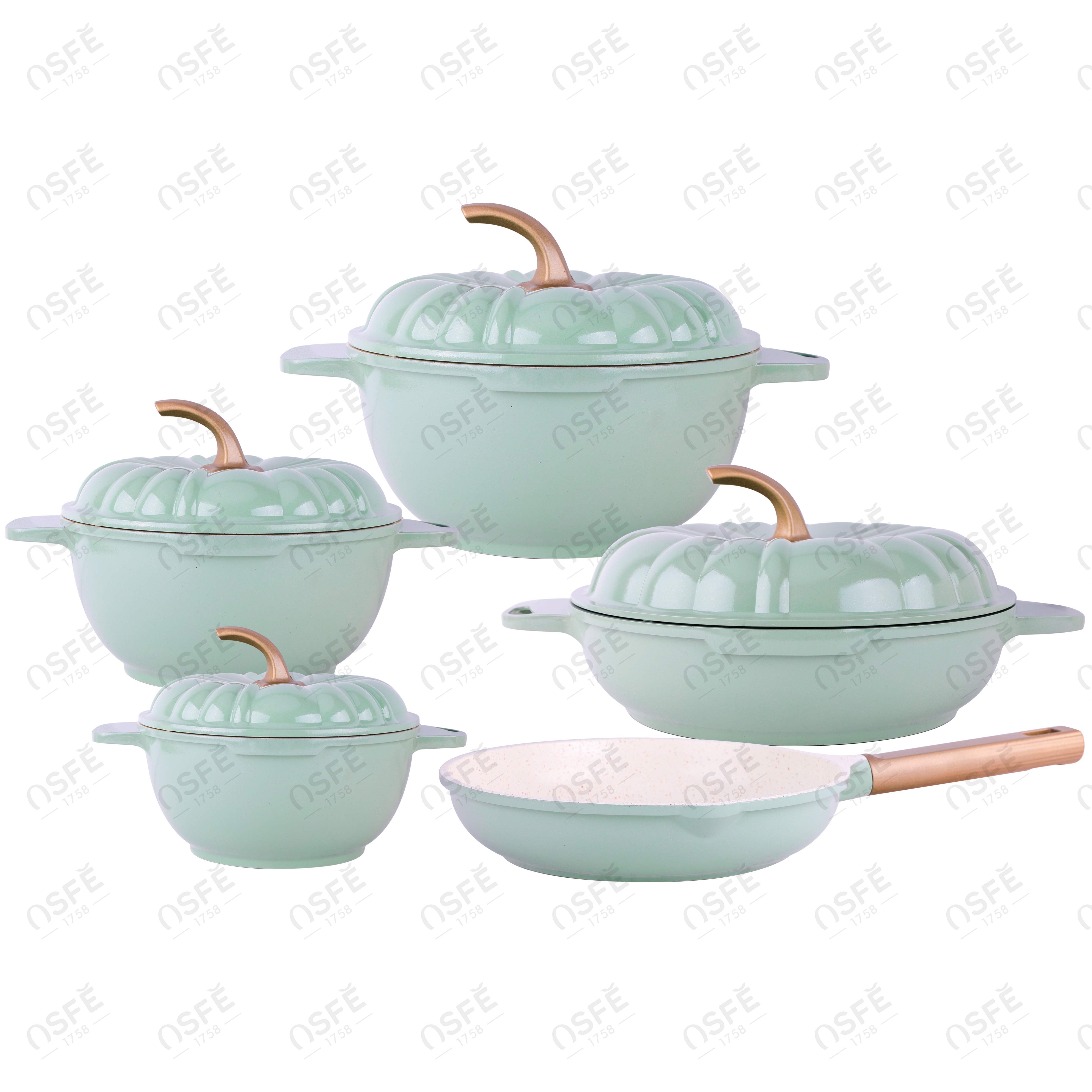 Micro Olla A Presión Nueva Olla A Presión De Gran Capacidad Calabaza Sartén Braise Sartén Antiadherente Duanun Set De Nueve Piezas Escenario de aplicación