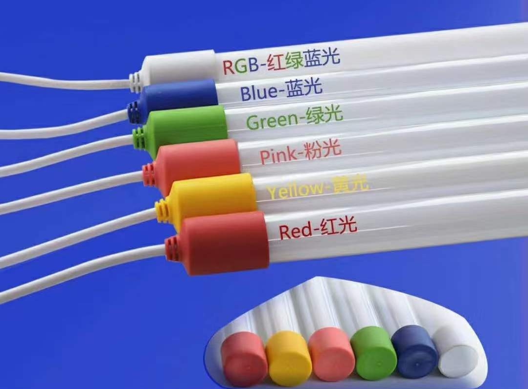 LEDT8 waterproof lamp tube, 1.2 meters, 18 watts, colored lamp tube, night market lamp, colorful lamp with multiple color changes, good product quality, pvc material