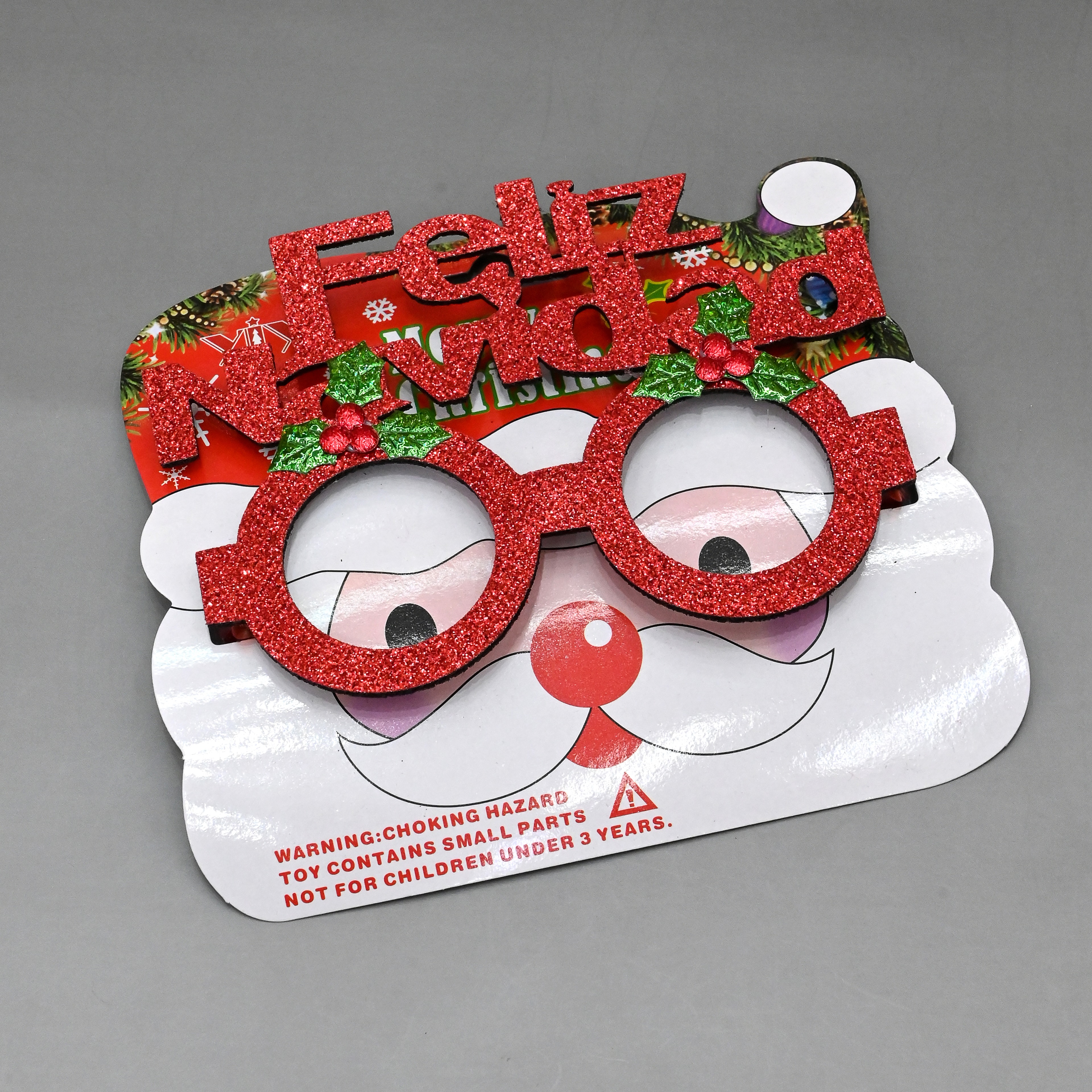 Decoraciones de navidad accesorios para niños artículos de decoración de navidad marcos gafas de dibujos animados lindos para niños regalos de navidad decoración Specification image