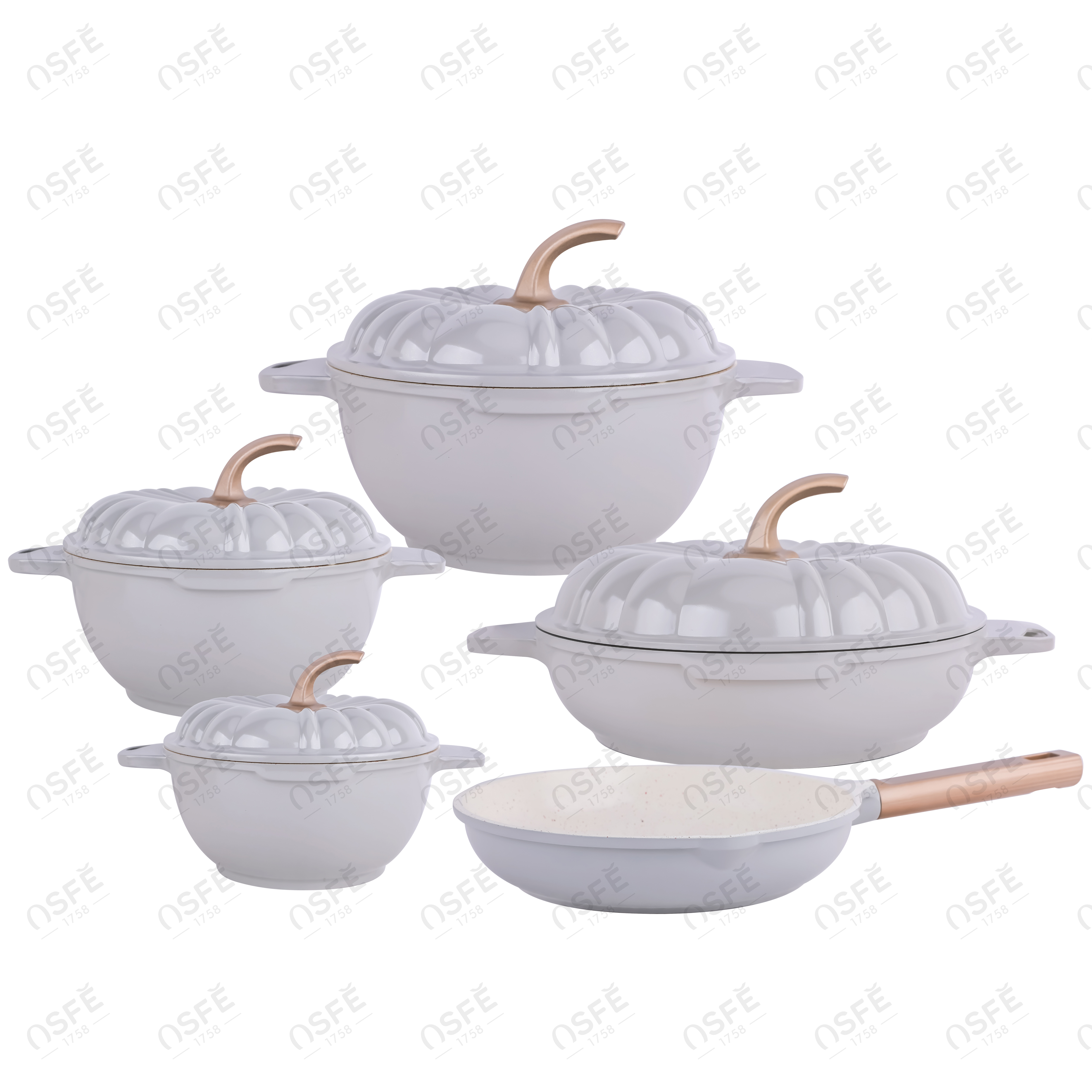 Micro Olla A Presión Nueva Olla A Presión De Gran Capacidad Calabaza Sartén Braise Sartén Antiadherente Duanun Set De Nueve Piezas magen de los detalles