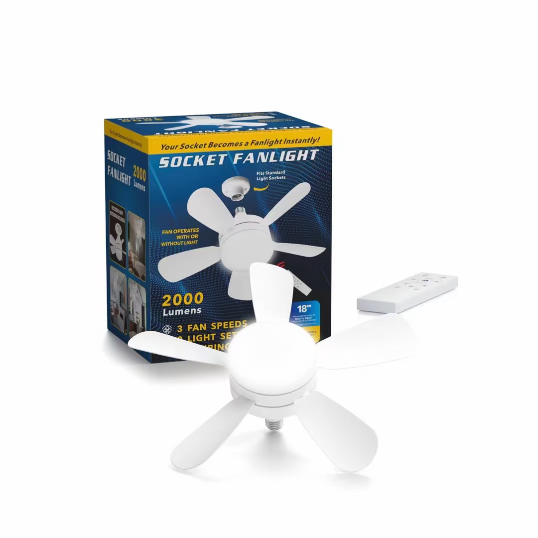 LEDE27 Phantom Color Oscillating Aromatherapy Fan Lamp, 30-watt universal head fan lamp, 40-watt large powerful Fan lamp, 50-watt Phantom Color remote Control Fan lamp Item Picture