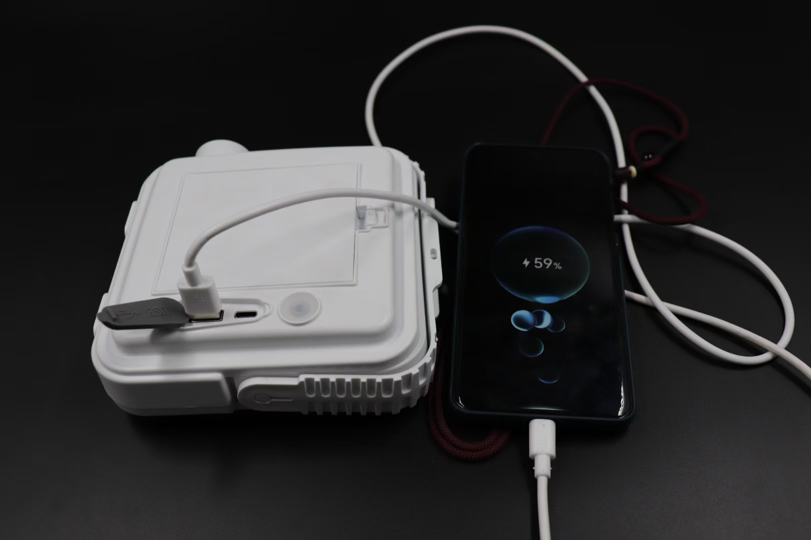 高亮款led应急露营灯6000毫安超大锂电池手机充电灯户外活动露营灯