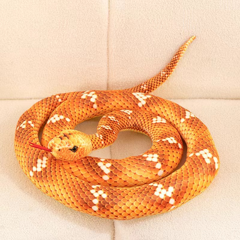 Realistic snake simulation, popular foreign trade style plush toys, scaring pet snakes, new cross-border plush toys Specification image