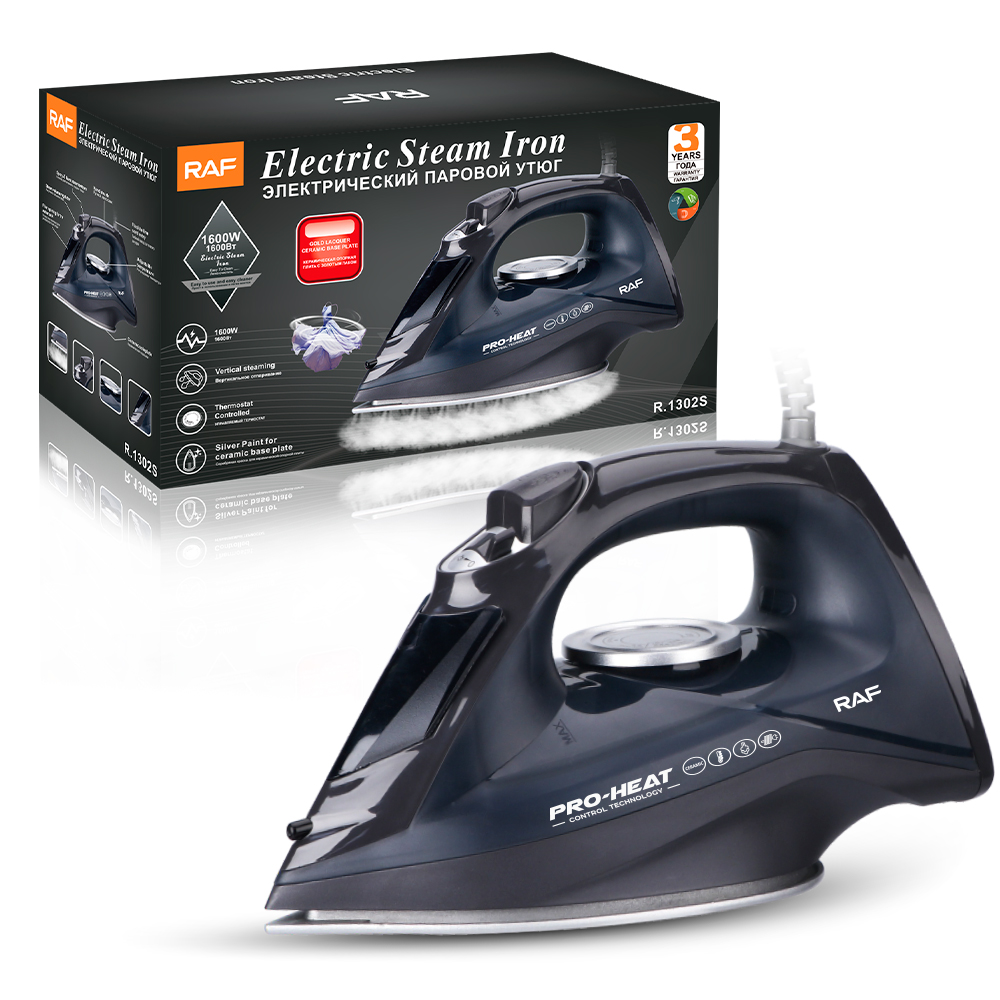 RAF European standard cross-border steam iron, household handheld electric iron, ironing machine, steam iron, water spray, multi-speed temperature adjustment Specification image