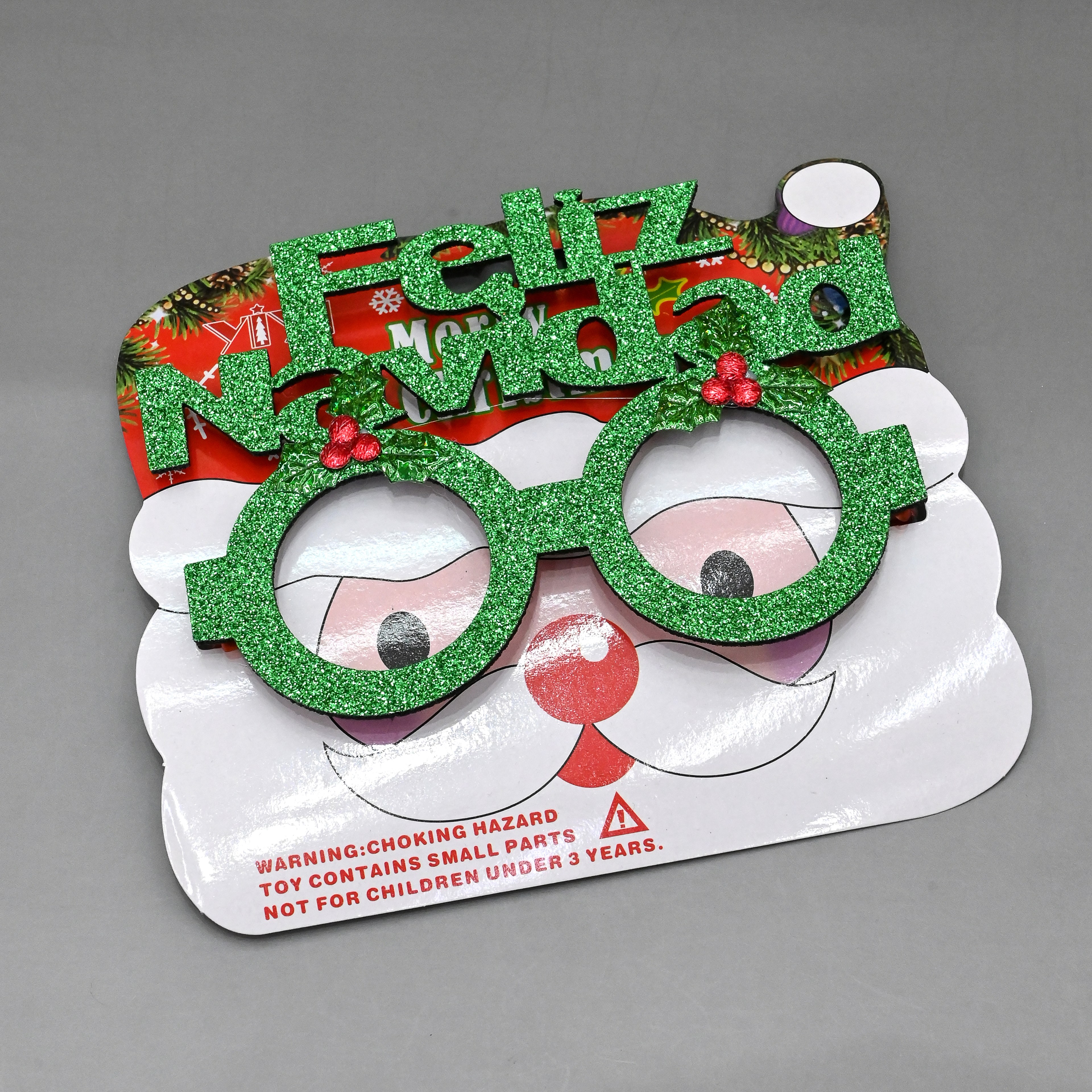 Decoraciones de navidad accesorios para niños artículos de decoración de navidad marcos gafas de dibujos animados lindos para niños regalos de navidad decoración details Picture