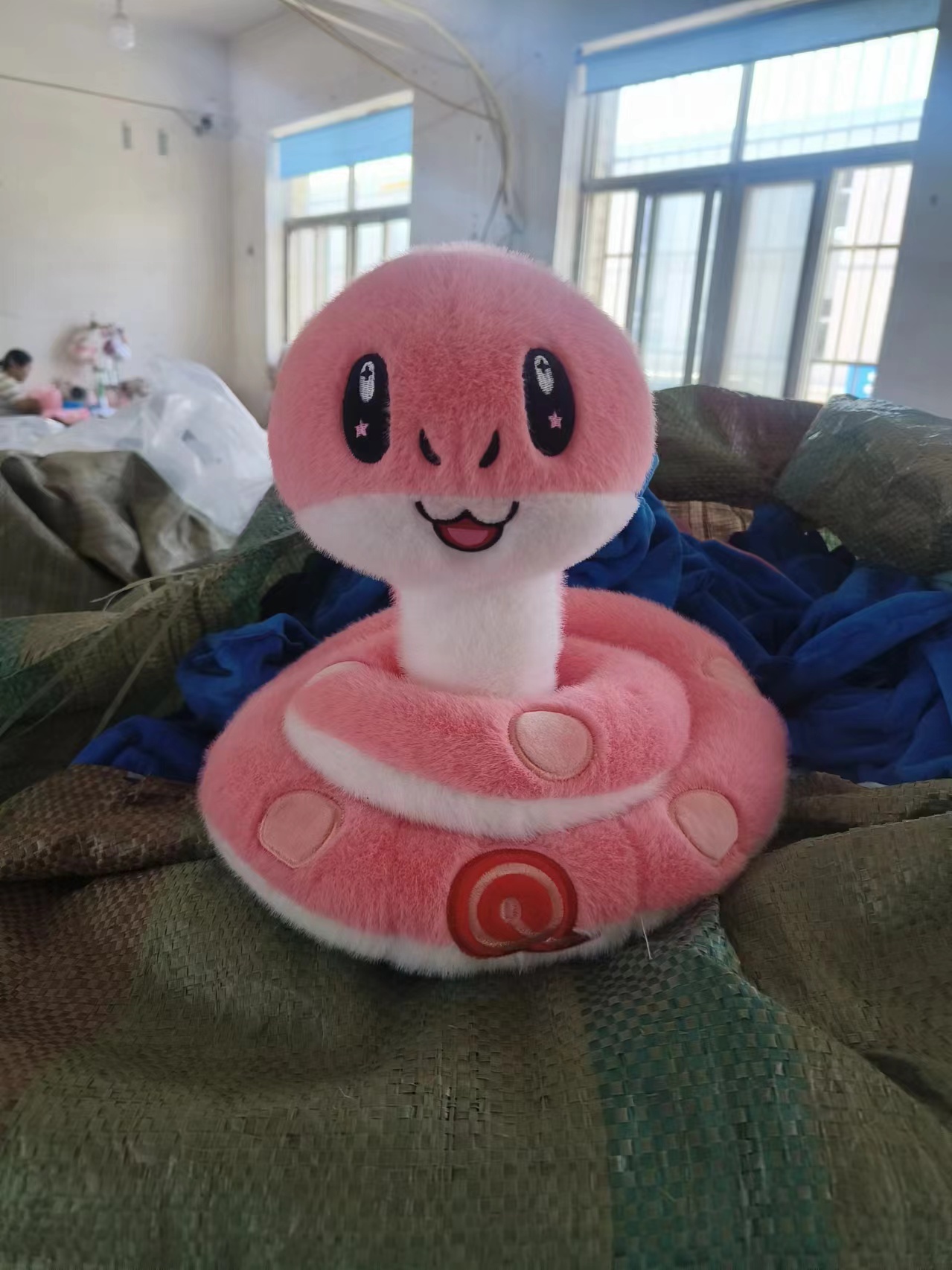 Realistic sweet snake plush toy doll, Snake long snake doll, zodiac prop doll, birthday gift pic 1