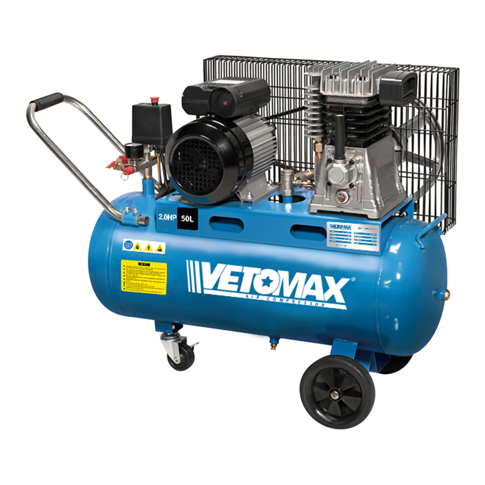 BELT AIR COMPRESSOR 50L. Belt air compressor full figure