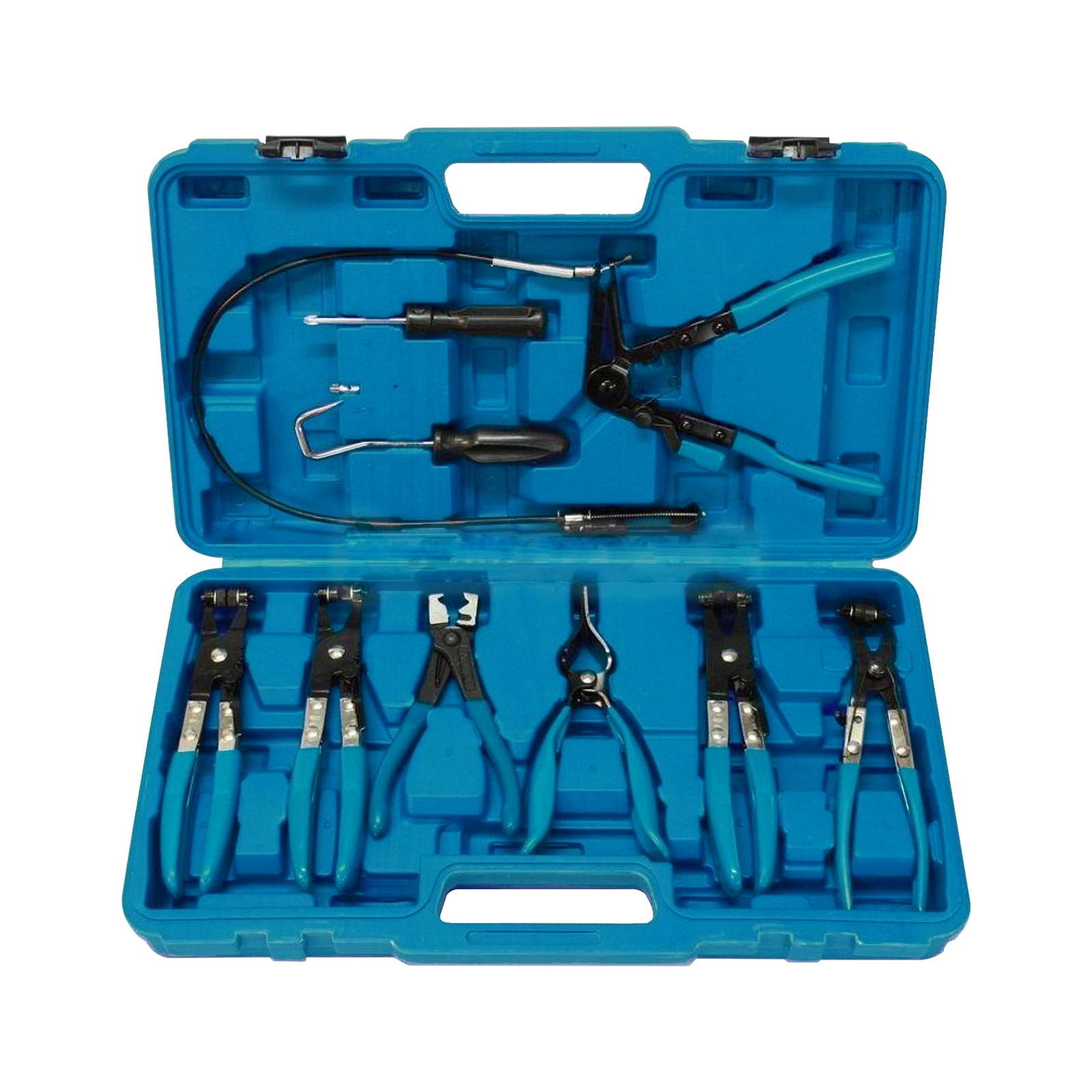 HOSE CLAMP CLIP REMOVER PLIERS TOOL SET. Hose clamp clip remover pliers tool set