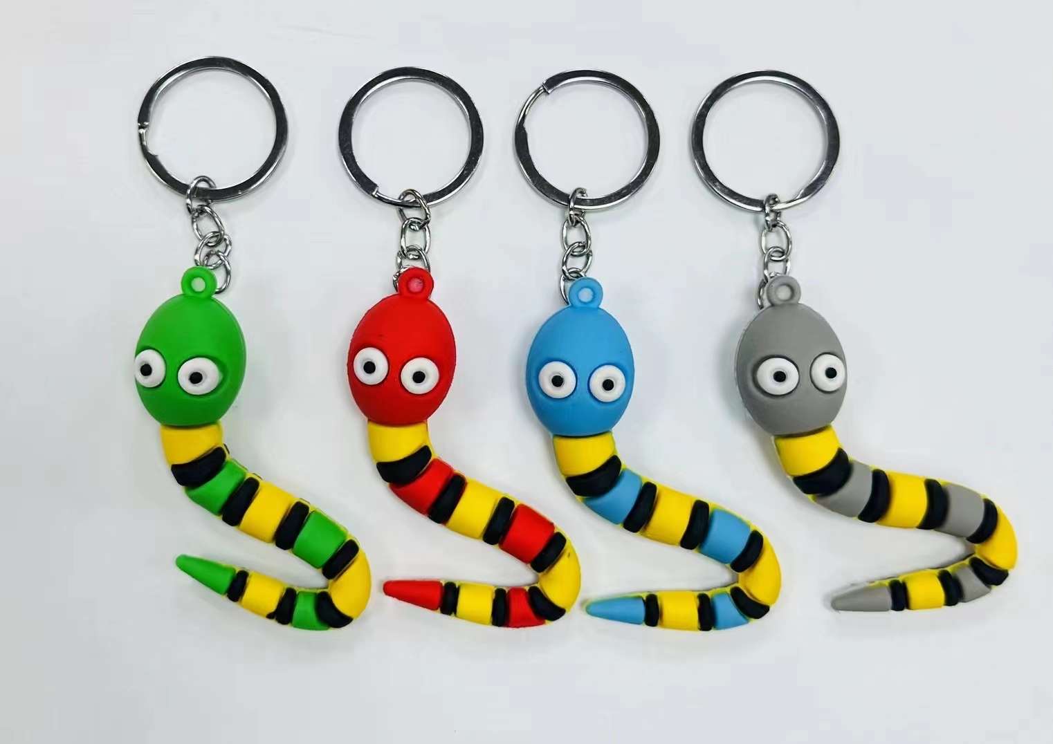 蛇年生肖蛇钥匙扣 彩蛇吉祥年钥匙扣挂件小蛇详情图2
